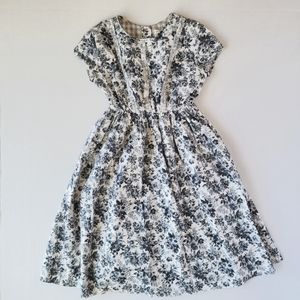 Girls Olive Juice Floral Dress